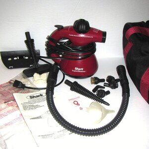 HHS71R Shark Super Steamer Hard Surface Handheld Steam Cleaner, Red with Bag